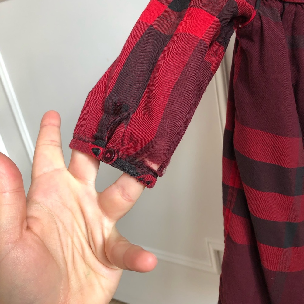 Burberry girls red dress - Picture 4 of 6